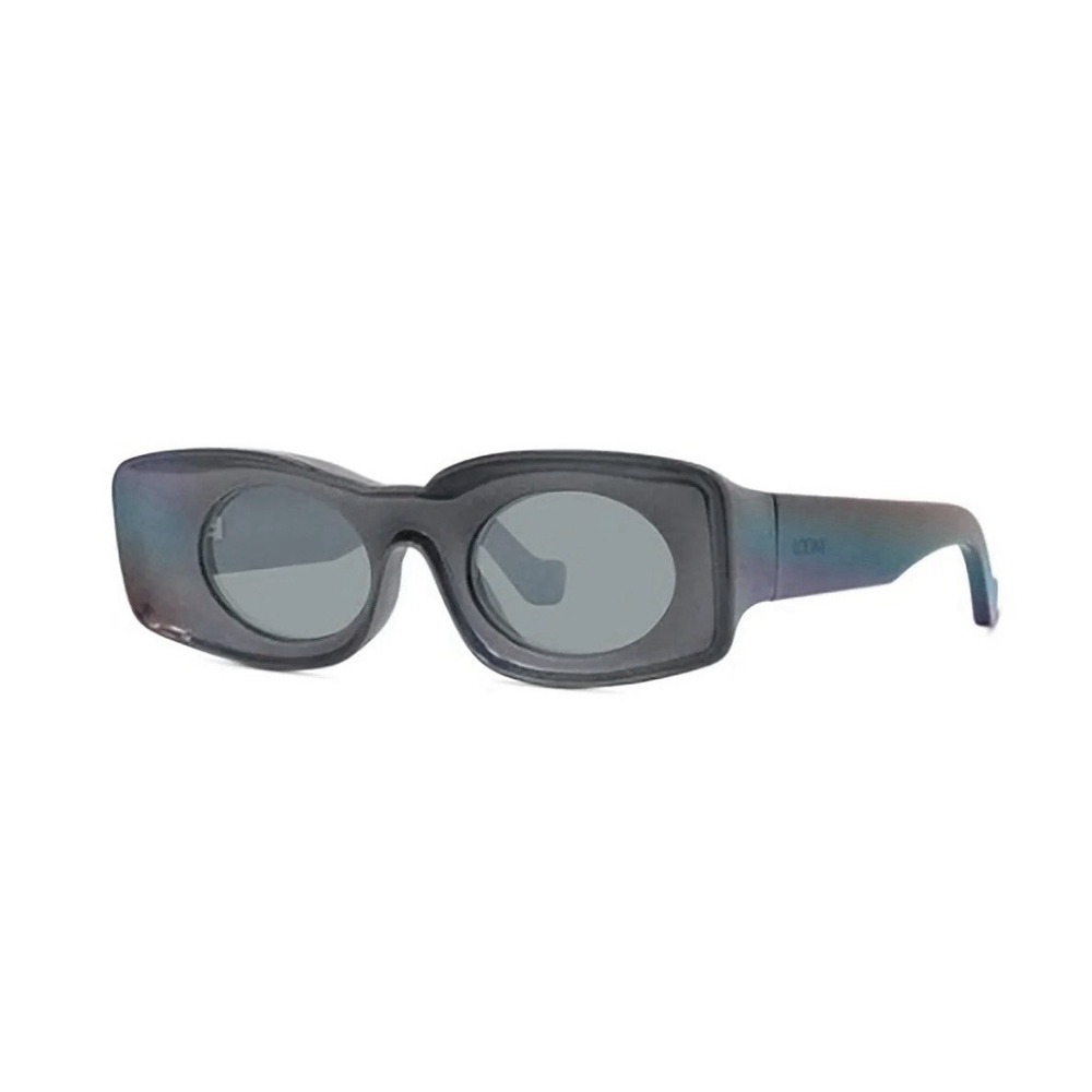 Loewe x Paula's Ibiza Rectangular Blue Mirror Sunglasses LW40033I